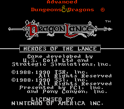 Advanced Dungeons & Dragons - Heroes of the Lance - NES - USA.png