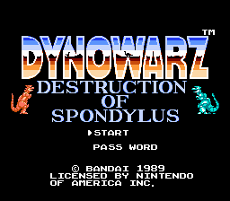 Dynowarz - Destruction of Spondylus, The - NES - USA.png